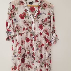 Torrid Chiffon Hi-Lo Babydoll Tunic